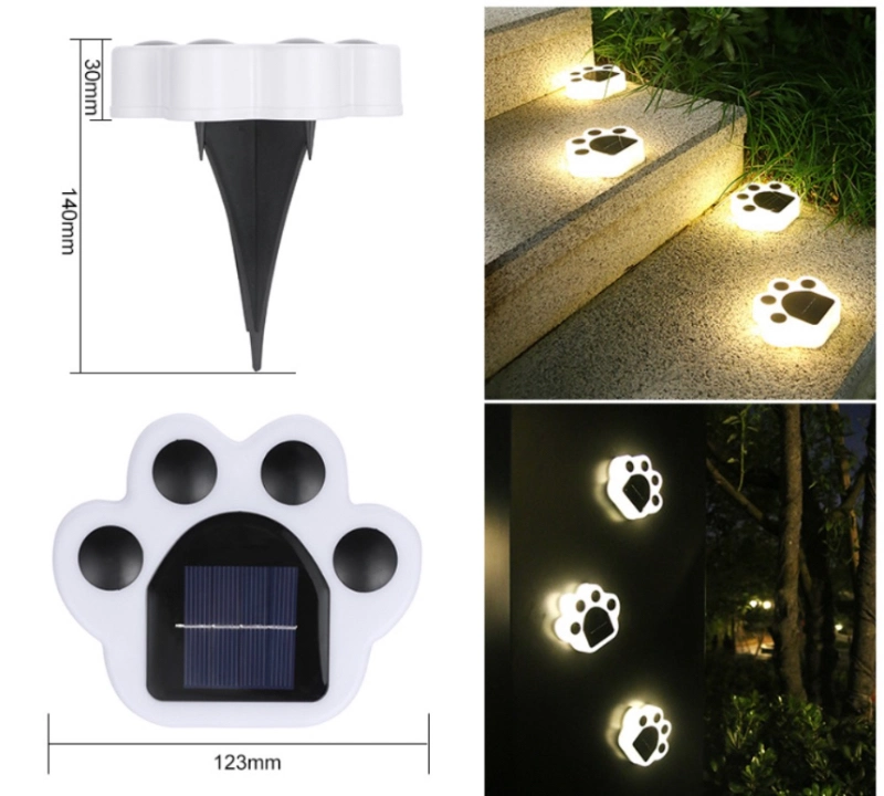 New Design Solar Lawn Lamp Bear Palm Lamp LED Solar Garden Underground Lights Bear Claw Lawn Lamp Waterproof Garden Path Fence Lamp