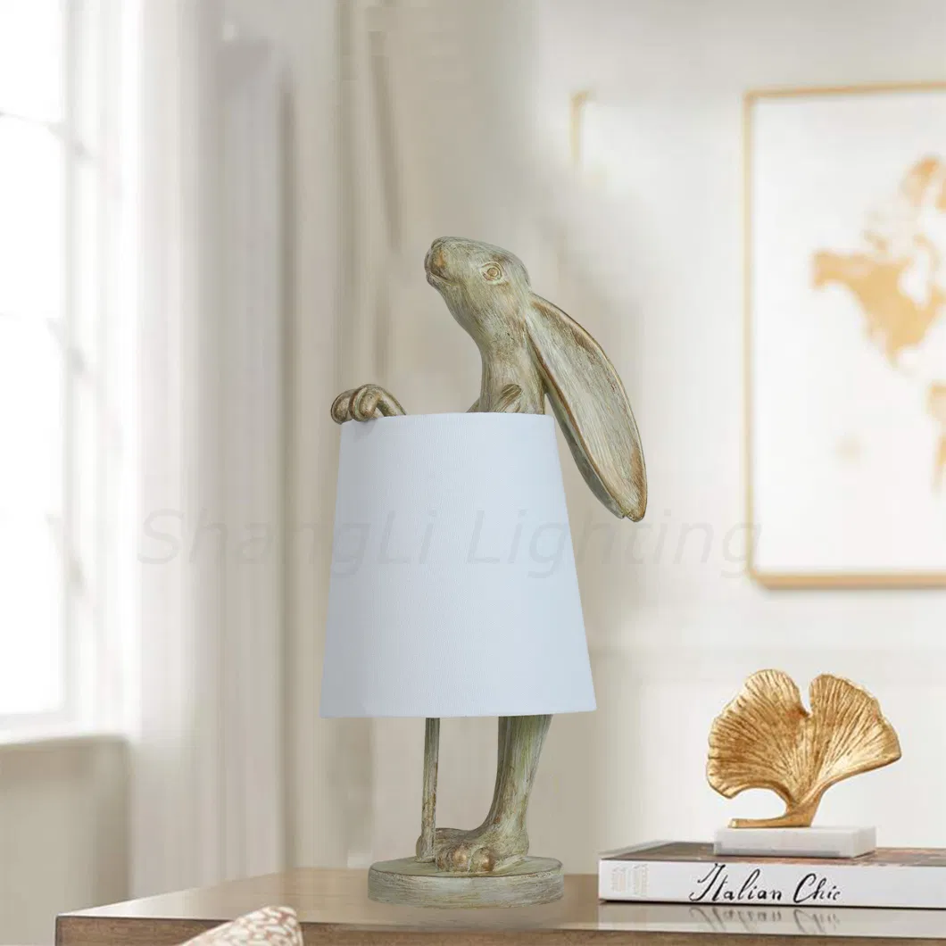 American Table Lamp Modern Design Table Lamp Animal Rabbit Shape Nordic Table Lamp manufacture