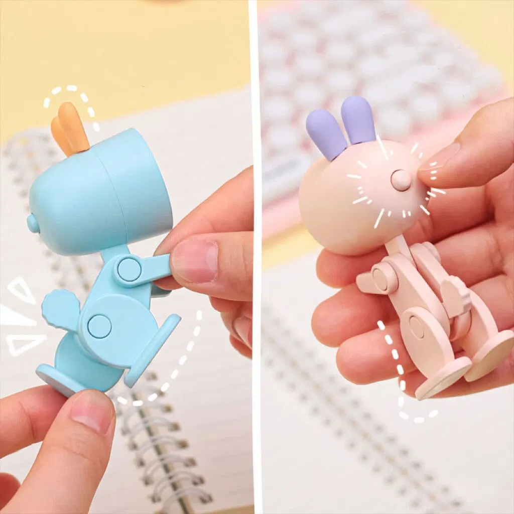 Hot Sale LED Small Cute Desk Light Phone Adjustable Animal Rabbit Lamp
