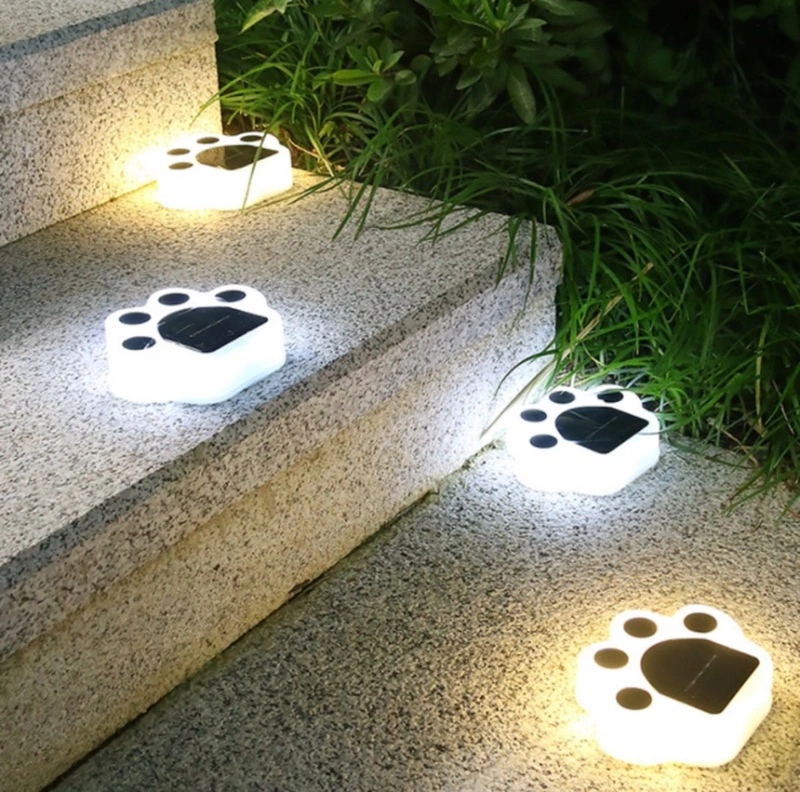New Design Solar Lawn Lamp Bear Palm Lamp LED Solar Garden Underground Lights Bear Claw Lawn Lamp Waterproof Garden Path Fence Lamp
