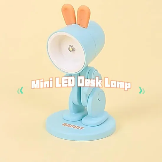 Hot Sale LED Small Cute Desk Light Phone Adjustable Animal Rabbit Lamp