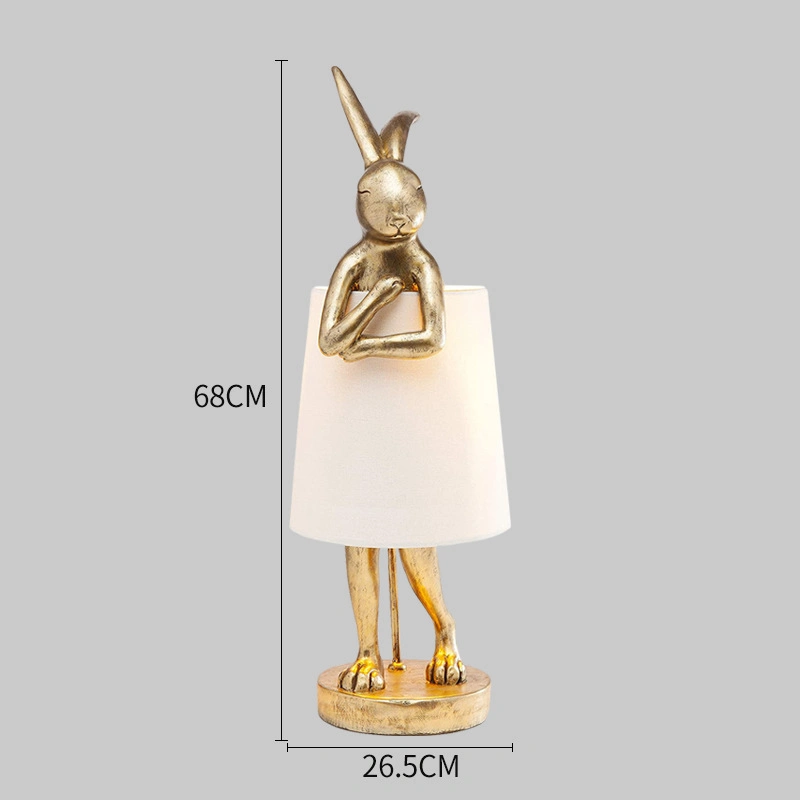 Nordic Zhongshan Indoor Children&prime;s Room Apron Rabbit Lamp Animal Lamp.